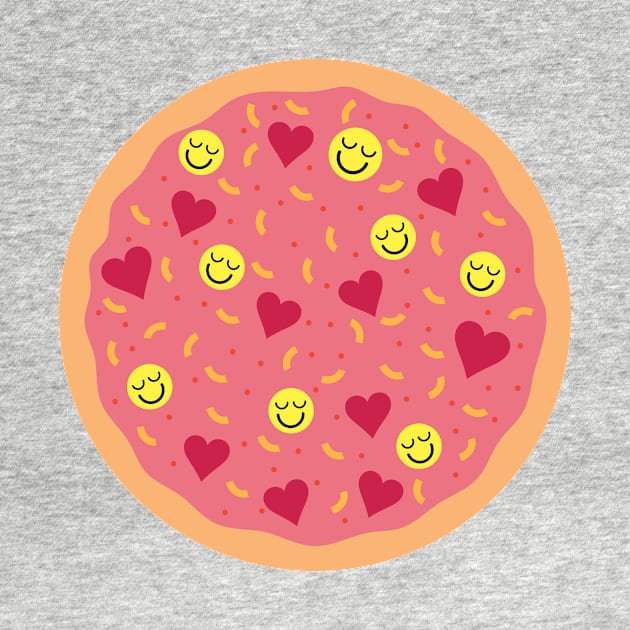 Happy Life Pizza by JacquelineGwynne